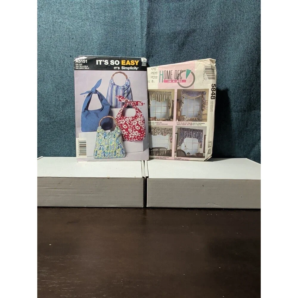 4 Sewing Patterns | Kids PJs & Retro Sweatsuits | Tote Bags | Window Valance